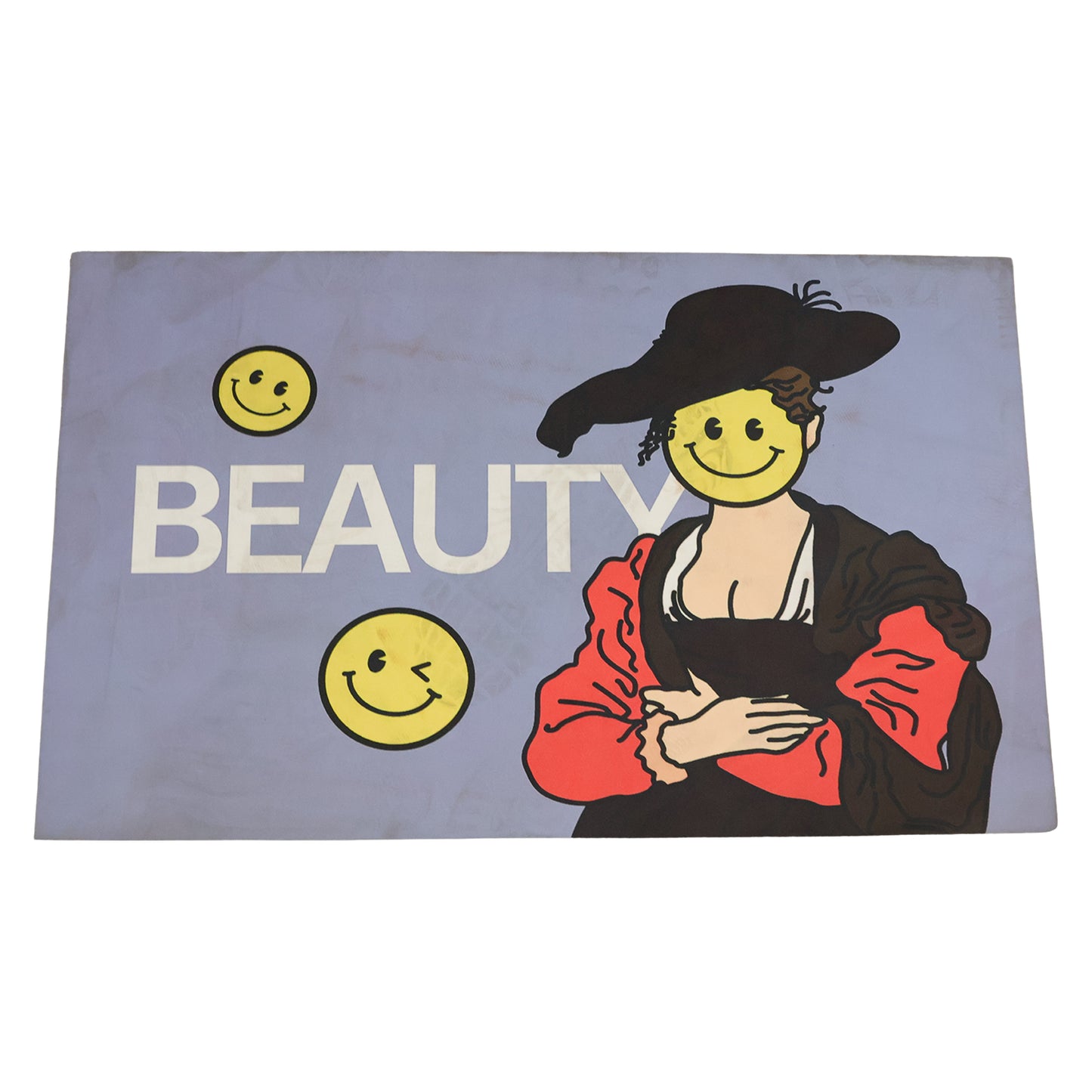 Wukusy premium designer anti-slip door mat with mixed pattern, durable and non-slip for indoor or outdoor use.