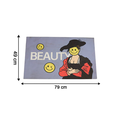 Premium Wukusy designer anti-slip door mat with mixed pattern, durable and non-slip for indoor or outdoor use.