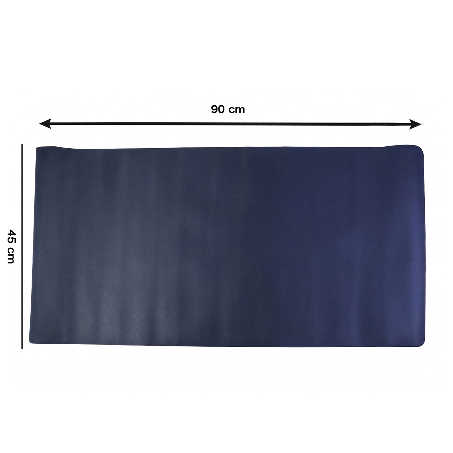 Wukusy premium leather finish large desk mat and mouse pad, 90x45 cm, with smooth surface for comfortable workspace.