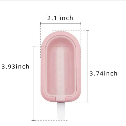 Wukusy premium silicone ice cream popsicle mold set with four colorful flexible molds for making frozen treats