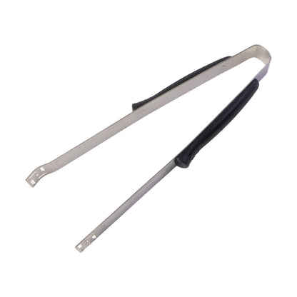 Premium stainless steel chimta by Wukusy, showing a durable, shiny metal tool with curved handles for cooking or grilling.