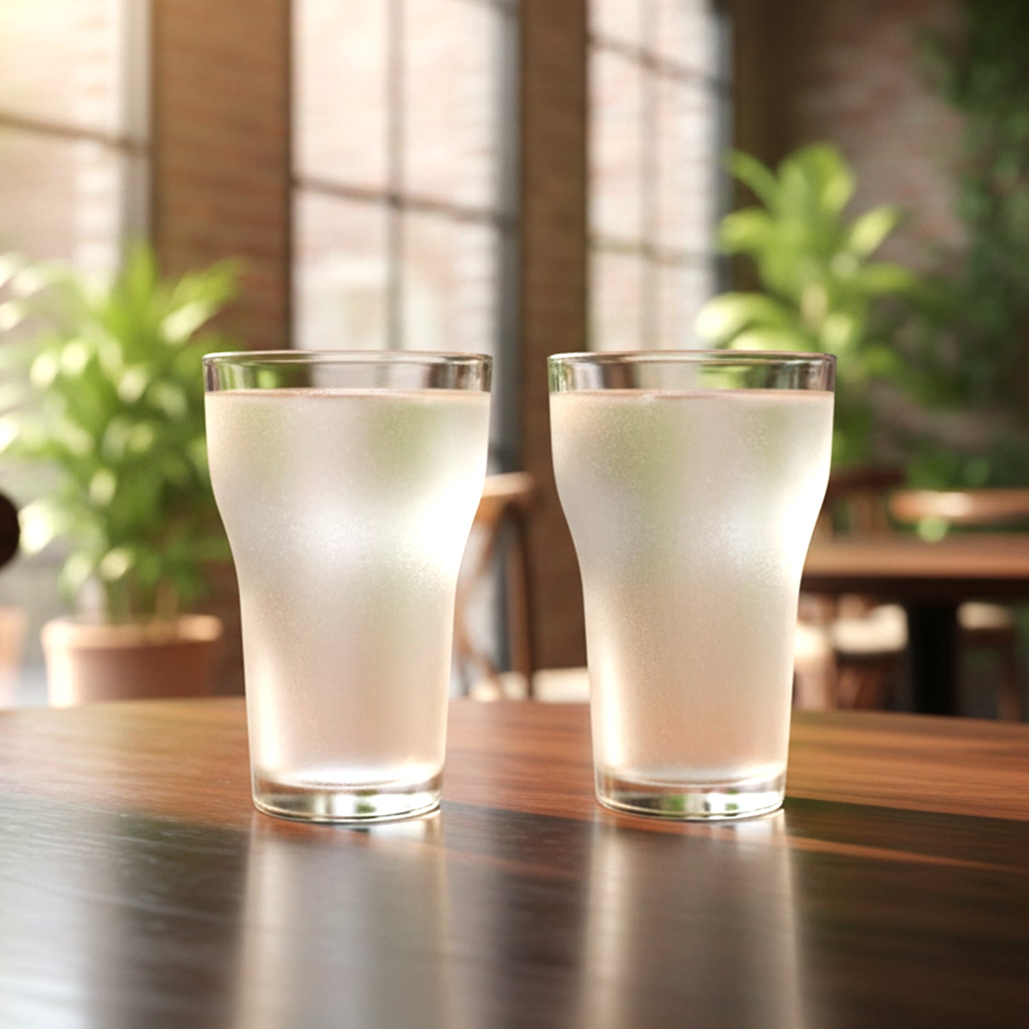 Set of six Wukusy Prexo unbreakable plastic drinking water glasses, 300 ml each, durable and lightweight for everyday use.
