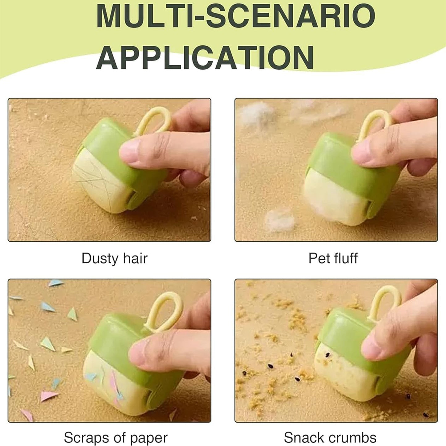 Wukusy reusable portable lint roller with storage case, compact design for quick lint removal on clothing and fabrics