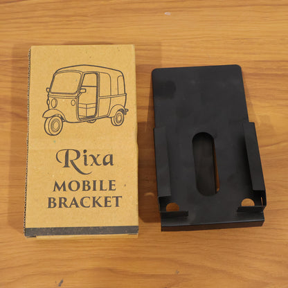 Wukusy Rixa Bracket mobile holder mounted on a surface, designed to securely hold smartphones for easy access and viewing.