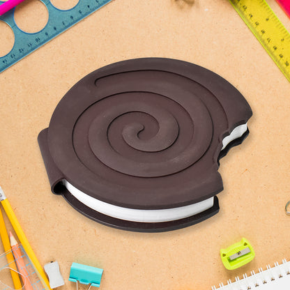 Wukusy round chocolate diary notebook with original smell, used for writing practice, featuring a smooth cover and compact design.