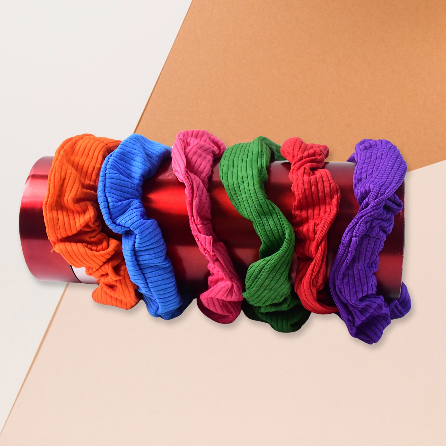 Set of 12 Wukusy elastic hair bands, stylish and versatile hair accessories for everyday use and hair styling.
