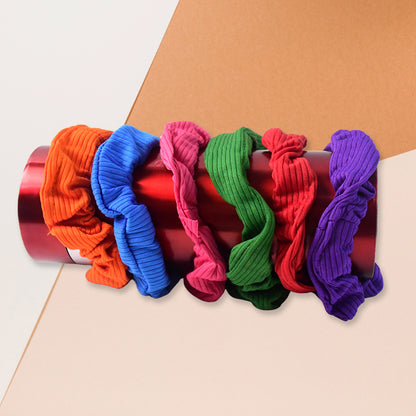Set of 12 Wukusy elastic hair bands, stylish and versatile hair accessories for everyday use and hair styling.