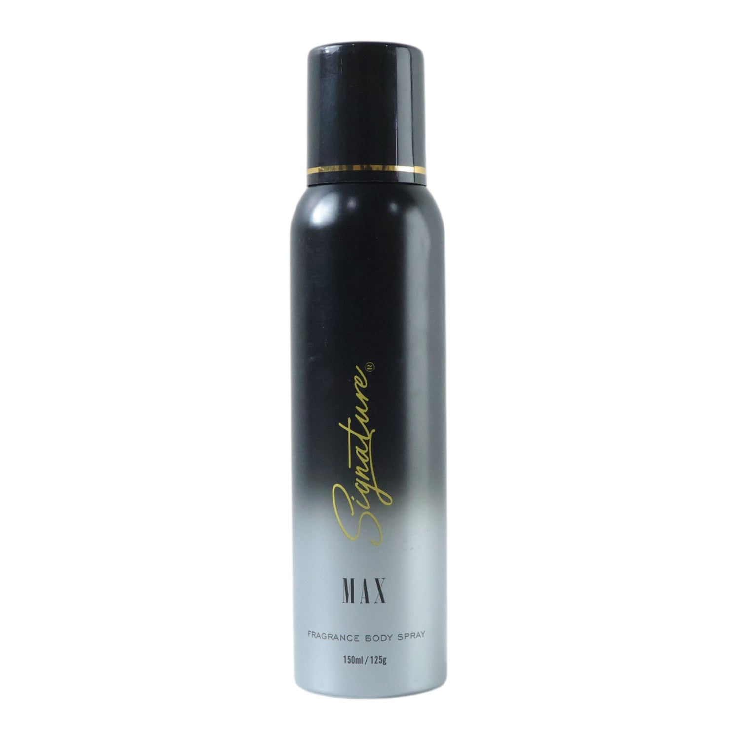 Wukusy Signature Premium Max Fragrance Body Spray 150ml bottle with sleek design and label visible.