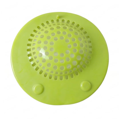 Wukusy silicone sink drain strainer, black, flexible kitchen accessory to catch debris and prevent clogs in the drain.