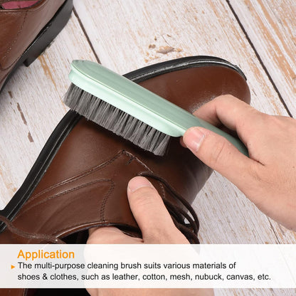 Wukusy small cleaning brush for shoes and clothes, showing bristles and compact design for effective stain removal.