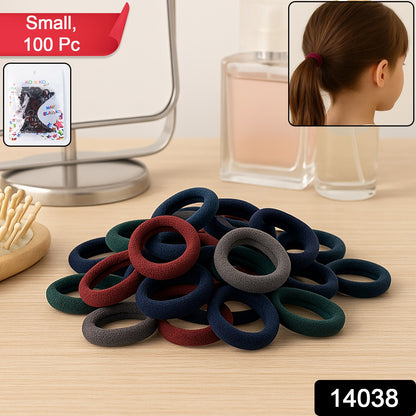 Pack of 50 multicolor Wukusy small hairbands for hair, rubber bands suitable for styling and securing hair.