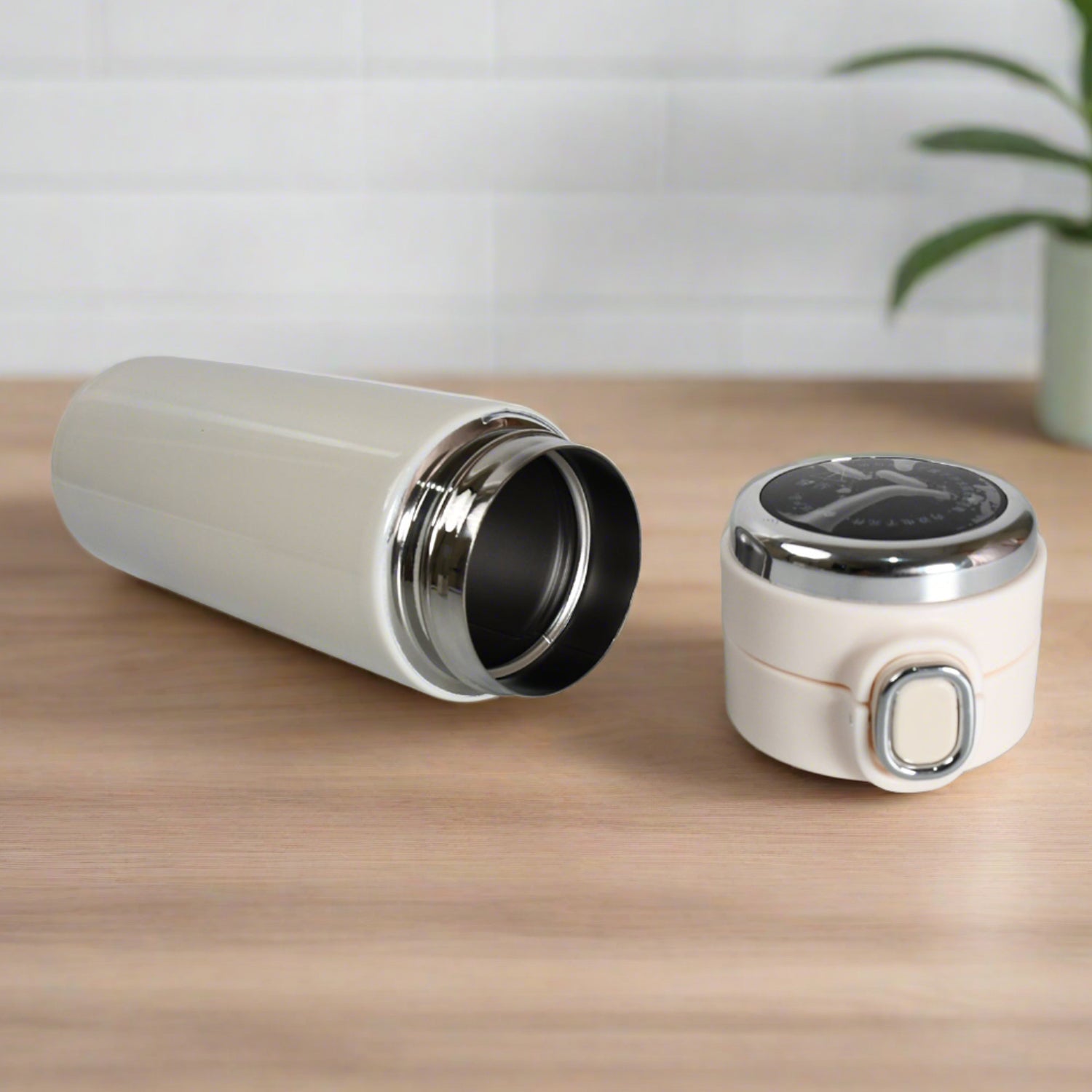 Wukusy smart vacuum insulated water bottle with LED temperature display, leak-proof design, in mix colors for office, gym, or travel.