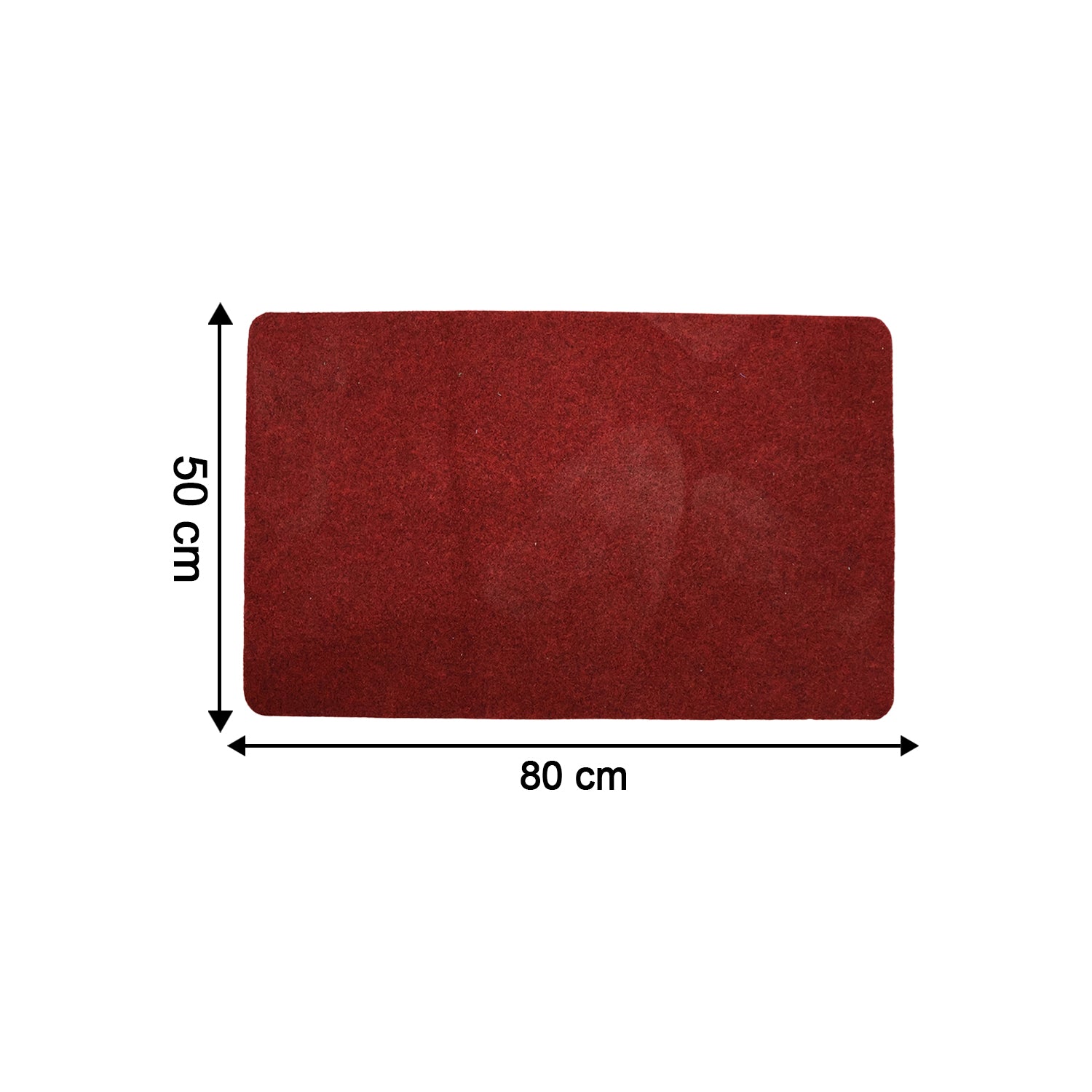 Soft Wukusy anti-slip door floor mat in 80x50 cm, with textured surface for safety and grip on smooth floors.