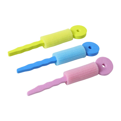 Set of three soft foam hair curling rollers by Wukusy, designed for gentle, voluminous curl creation.
