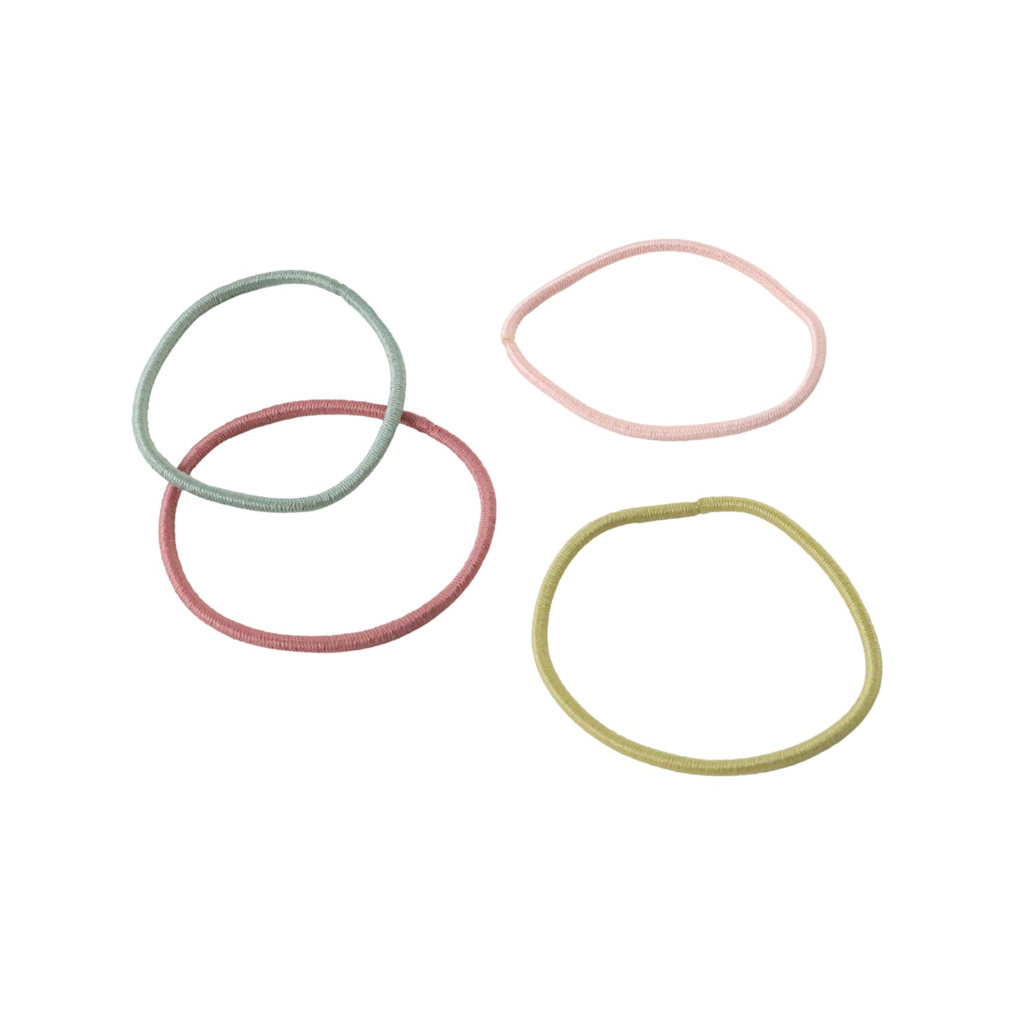 Set of 40 soft stretchable elastic hair bands by Wukusy, rubber hair ties perfect for securing hair comfortably.