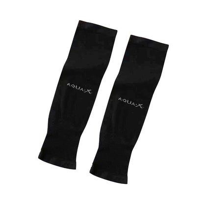 Pair of Wukusy stretchable elbow support compression sleeves for arm pain relief and joint stability.