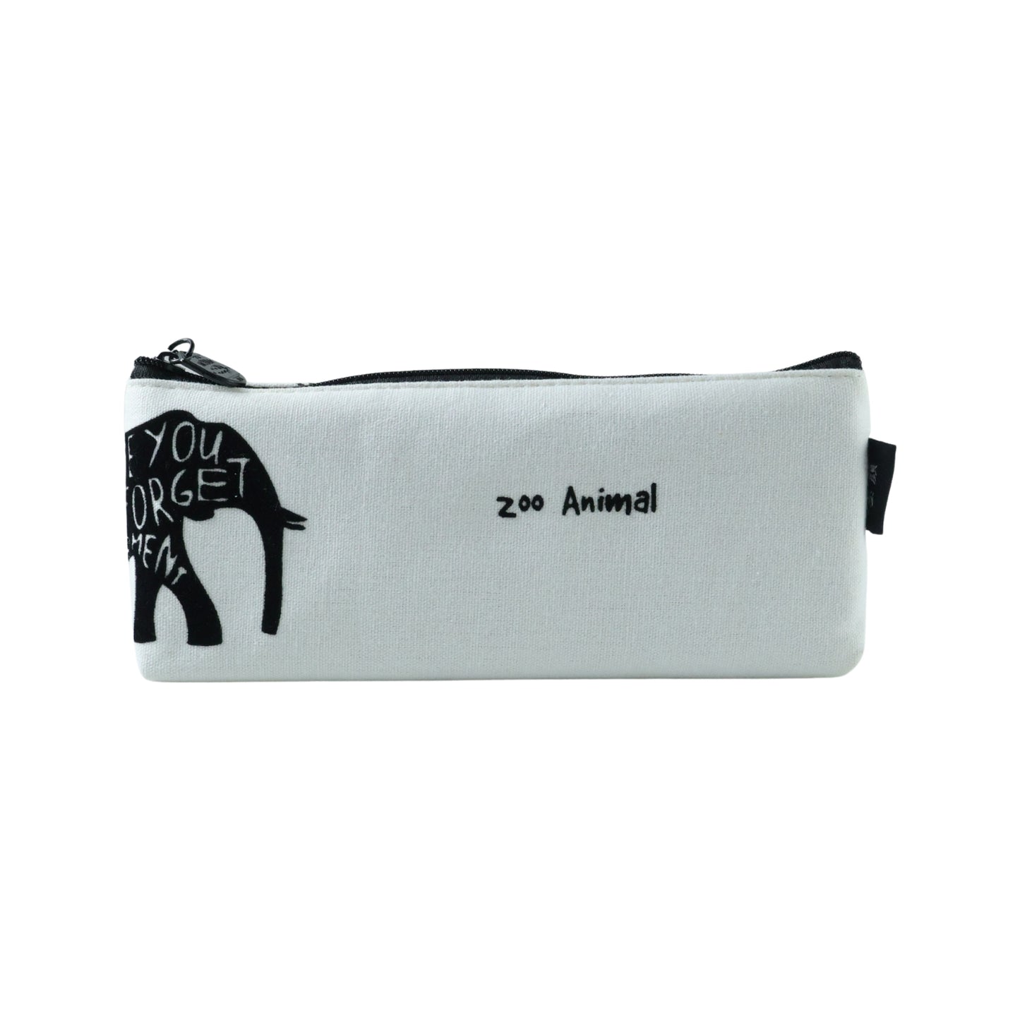 Wukusy stylish canvas pencil pouch, single compact organizer with zipper closure, ideal for school or office supplies.