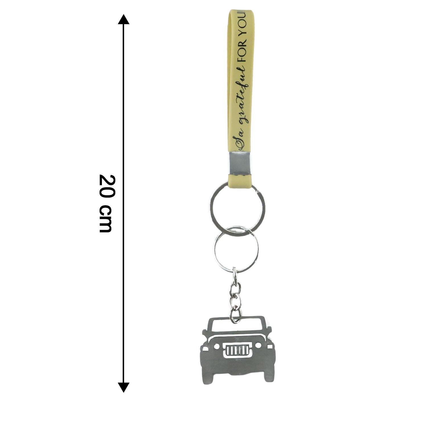 Wukusy stylish dual-keyring metal car keychain set with two keyrings, designed for secure and fashionable key organization.