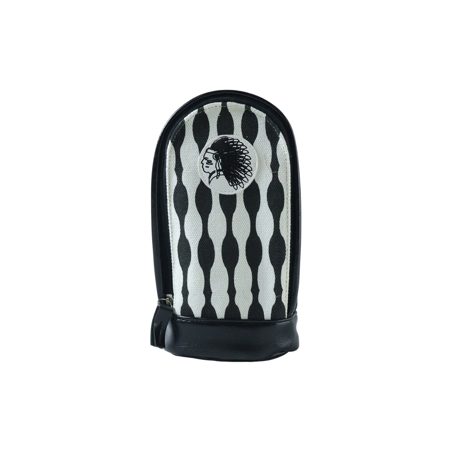 Wukusy stylish hard-base zipper pencil pouch with secure zipper closure, ideal for organizing pens and stationery.