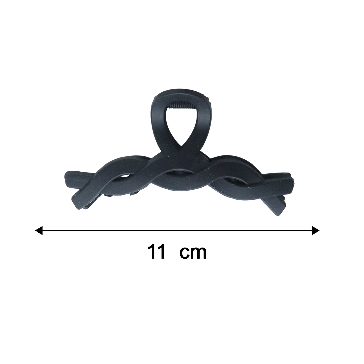 Wukusy stylish twist design hair claw clip, 1 piece, showcasing a sleek and functional hair accessory for easy hair styling.