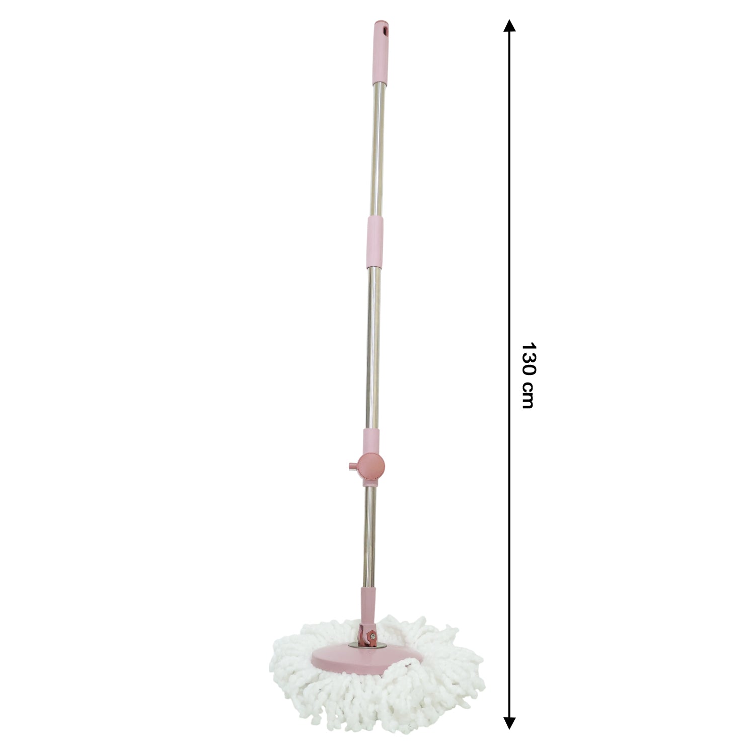 Wukusy Supermom Turbo Spin Mop Pipe Set with 130 cm adjustable handle and cleaning head for easy floor mopping.