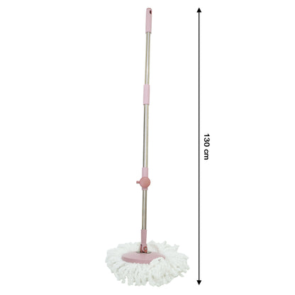 Wukusy Supermom Turbo Spin Mop Pipe Set with 130 cm adjustable handle and cleaning head for easy floor mopping.