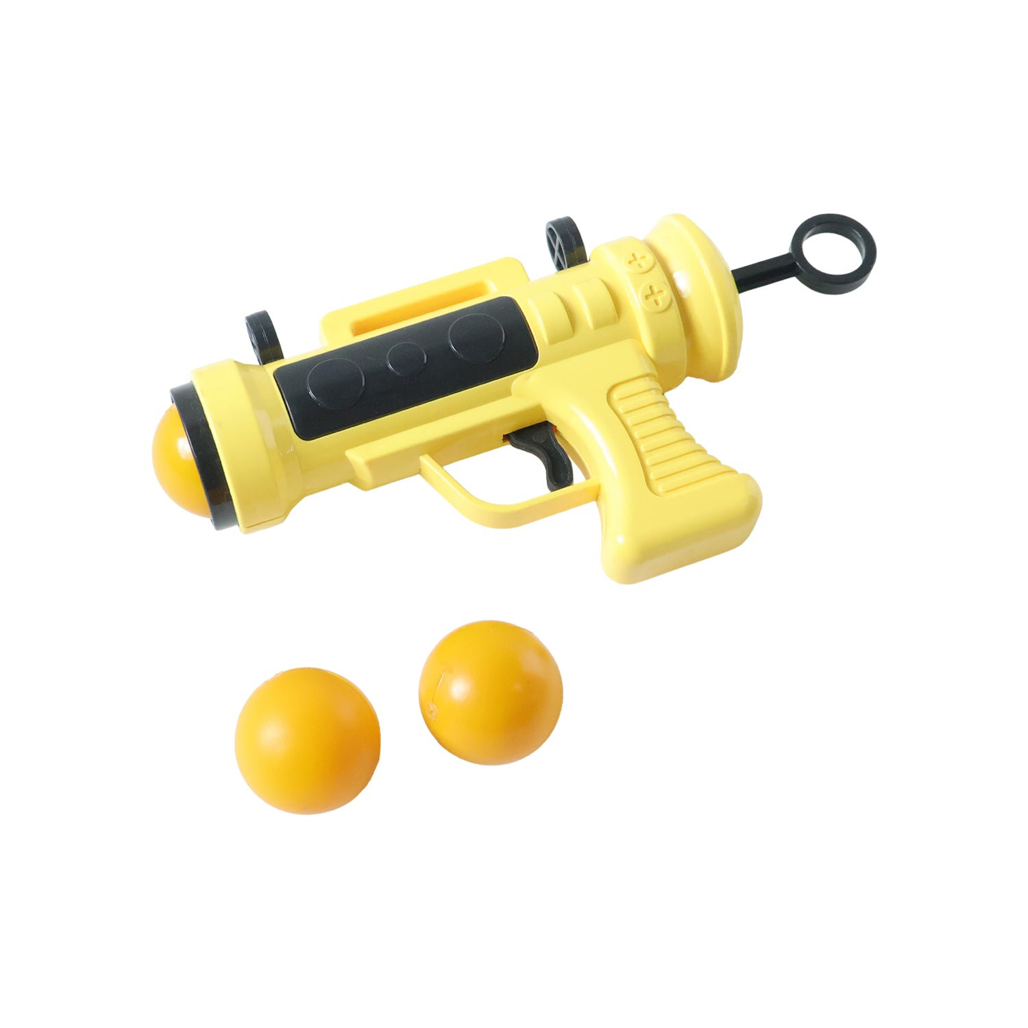Wukusy Target Titan Ball Shooter Toy Gun set with colorful plastic toy gun and foam balls for outdoor play.