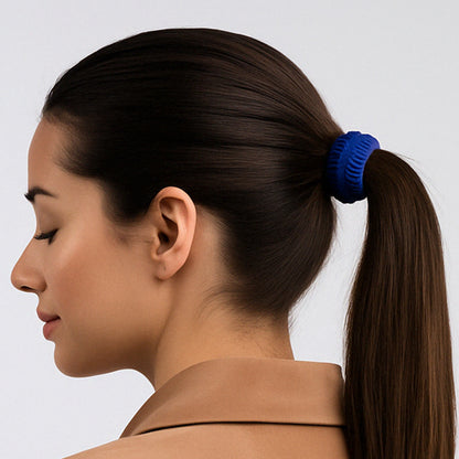 Wukusy tyre shape hair rubber bands pack of 3 in multicolour, featuring vibrant, flexible hair accessories with unique tyre design.