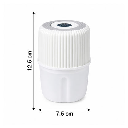 Wukusy USB rechargeable mini garlic chopper crusher with 300ml capacity, compact design for quick garlic crushing.