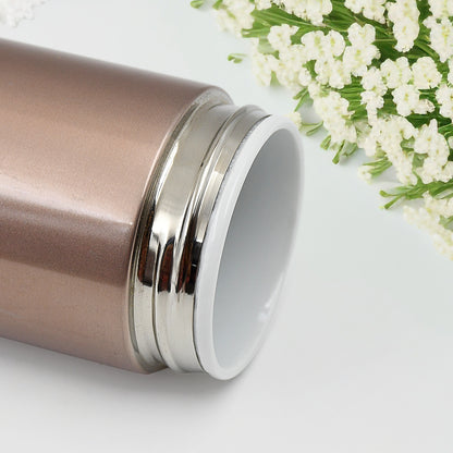 Wukusy stainless steel vacuum bottle with double wall insulation, 350ml water mug on a white background.