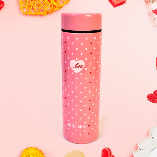 Wukusy insulated stainless steel water bottle for kids, 300 ml, with colorful design and secure lid for daily hydration.