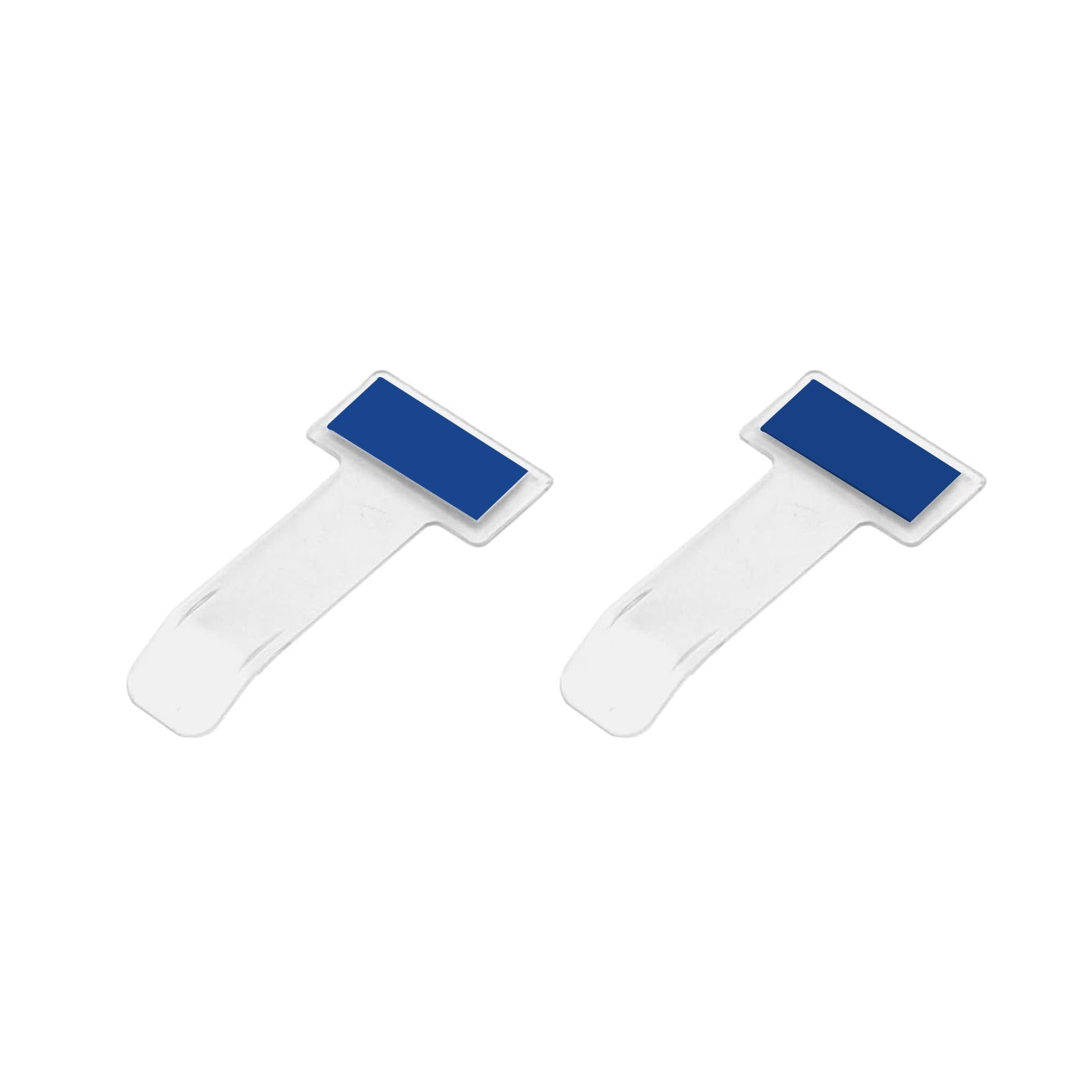 Wukusy windscreen cardholder and Fastag stand set with transparent ticket holders for car use, includes two pieces.