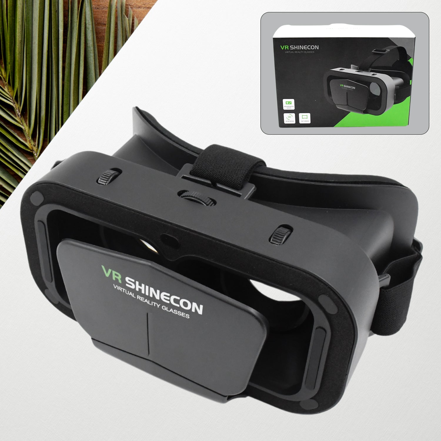 Wukusy 3D VR headset compatible with iPhone and Android for virtual reality movies, videos, and gaming.
