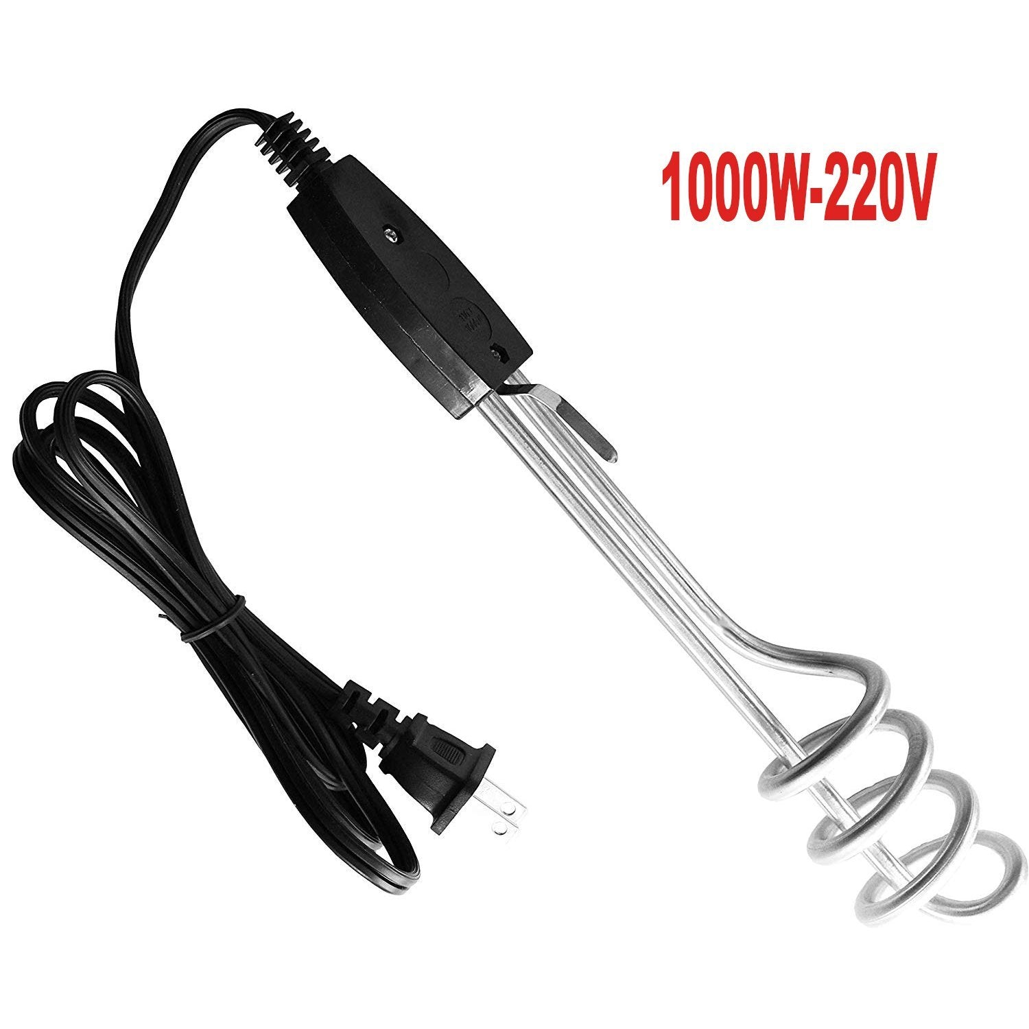 Wukusy 188 1000W 220V portable electric immersion water heater with heating element for heating liquids.