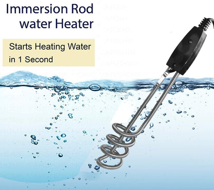 Wukusy portable electric water heater with immersion element, 1000W, 220V, compact boiler for heating water efficiently.