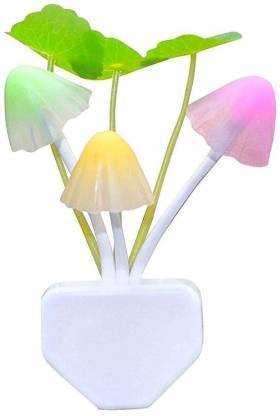 Colorful mushroom night light by Wukusy, a compact electronic lamp with a whimsical design perfect for bedside or decor.