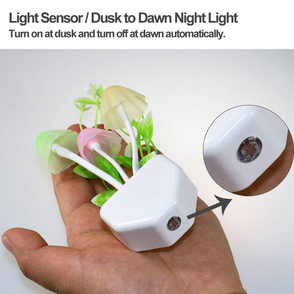 Colorful Wukusy 239 Night Light Mushroom Lamp displaying a vibrant, glowing mushroom-shaped electronic night light.