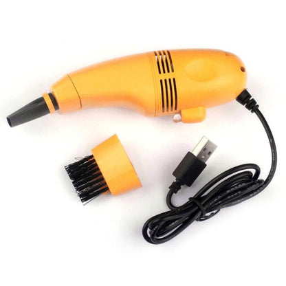 Wukusy 295 USB computer mini vacuum cleaner for car and electronics cleaning, compact handheld device with cleaning nozzle