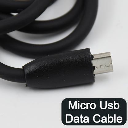 Wukusy 2A fast charging Android micro USB cable, durable and long, shown in black with reinforced connectors for tough use