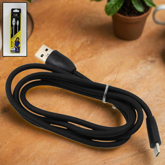 Wukusy 2A Type C data cable for fast charging and data transfer, shown with USB Type C connector on a sleek electronic device.