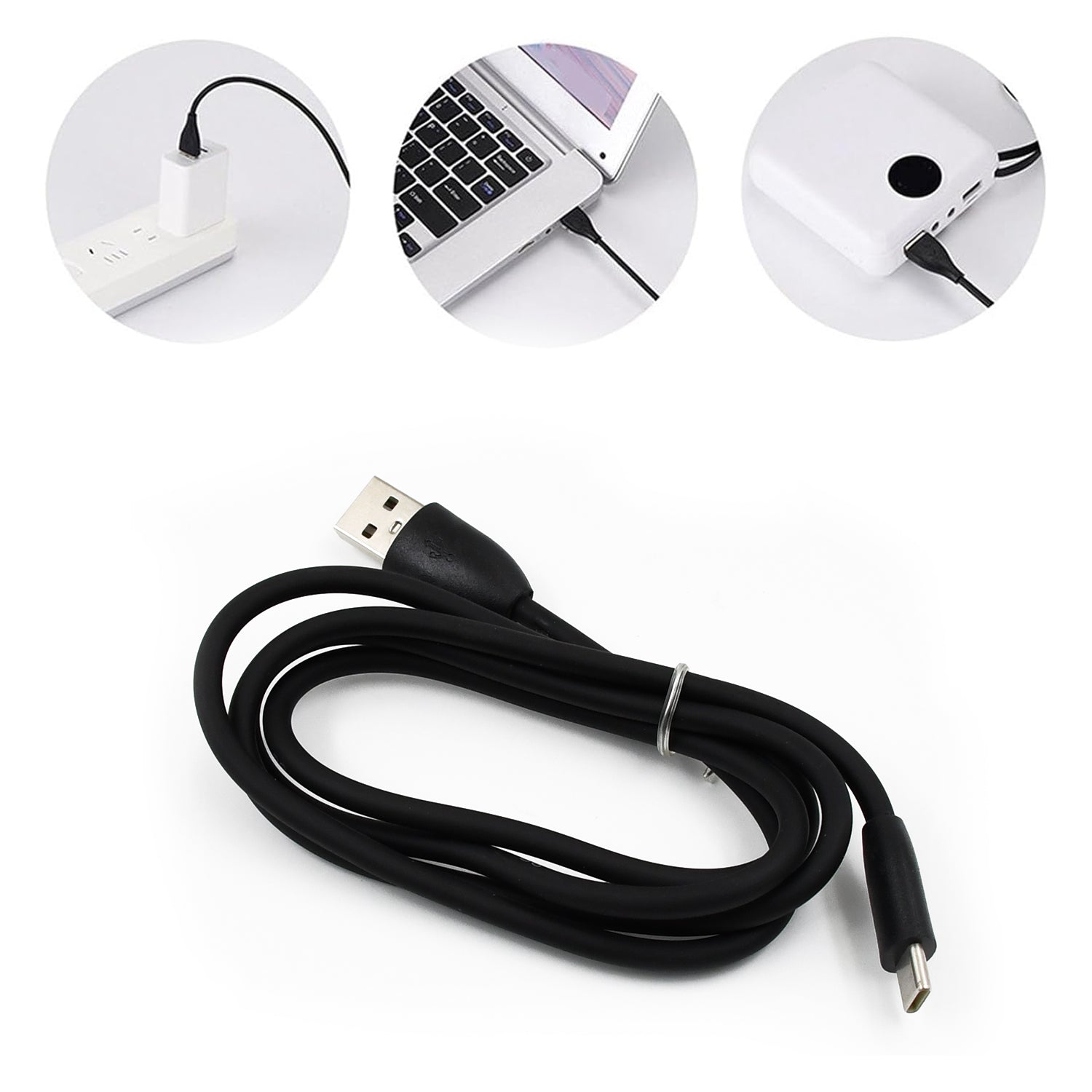 Wukusy 2A Type C data cable for fast charging and data transfer, featuring durable design and compatible with Type C devices.
