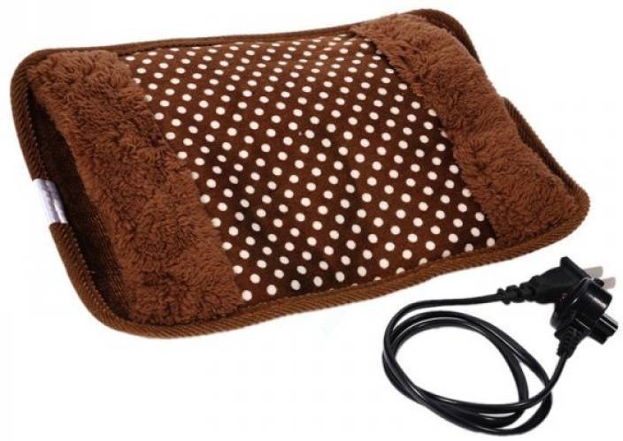 Velvet electric pain relief heating bag by Wukusy, soft fabric with controls for soothing warmth and pain relief.