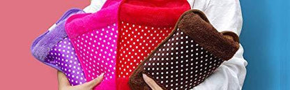 Wukusy Velvet Electric Pain Relief Heating Bag for soothing heat therapy, soft velvet cover, portable electronic pain relief device.