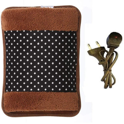 Wukusy Velvet Electric Pain Relief Heating Bag, soft velvet cover, designed for soothing heat therapy and pain relief.