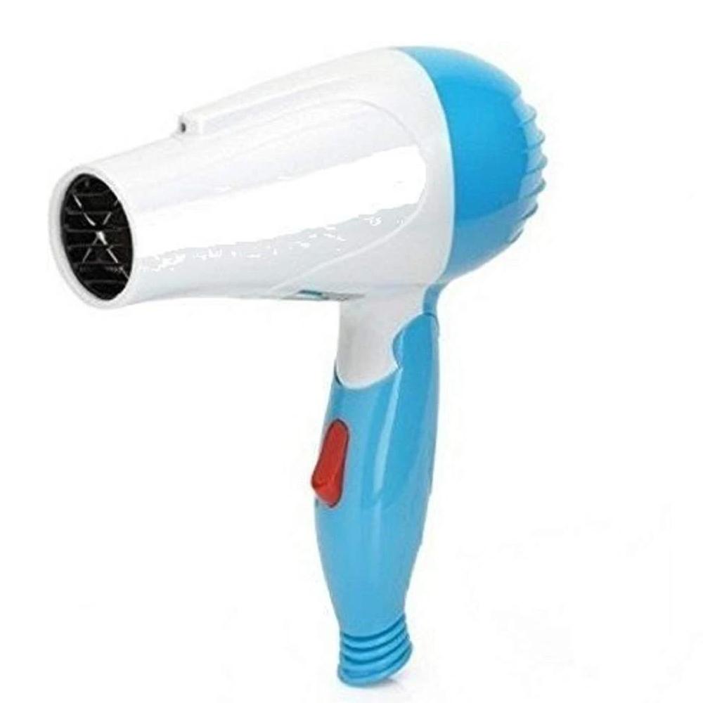 Wukusy folding hair dryer with two-speed control, compact electronic hair dryer for easy styling and travel.