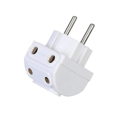 Wukusy 5-way 2-pin multi-plug socket converter for electronics, with five outlets for multiple device connections.