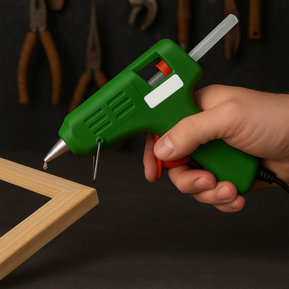 Wukusy 575 Glue Gun, 40 Watt electronic hot glue gun with ergonomic handle and precision nozzle for crafts and DIY projects.