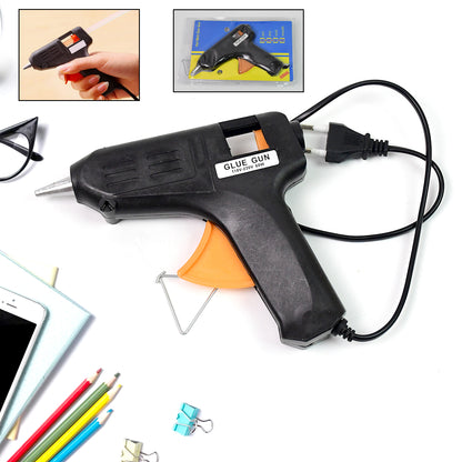 Wukusy 575 60-Watt glue gun with trigger, orange and black electric glue gun for crafts and repairs
