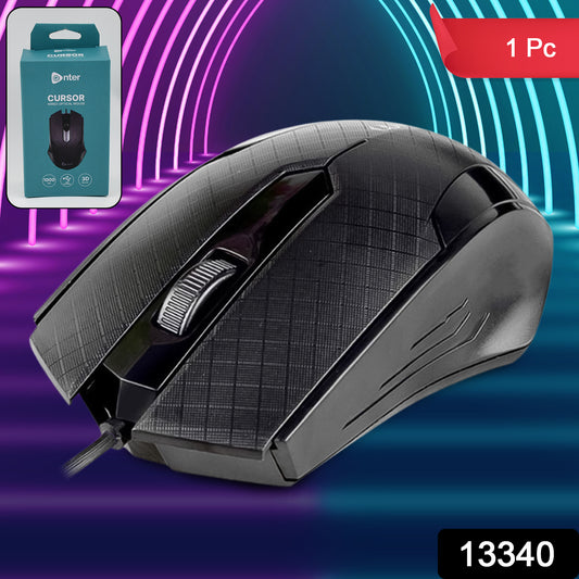 Wukusy wired optical computer laptop mouse with ergonomic design and USB connection, suitable for precise navigation.