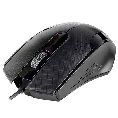 Wukusy wired optical computer laptop mouse with ergonomic design, black finish, and USB connection for precise navigation.